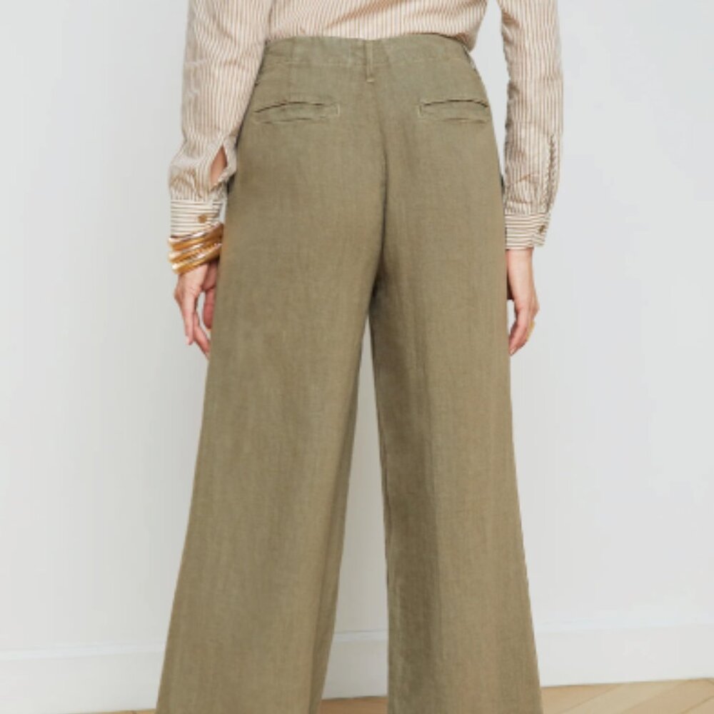 NWT L'Agence The Brie Linen Pant - Picture 3 of 9